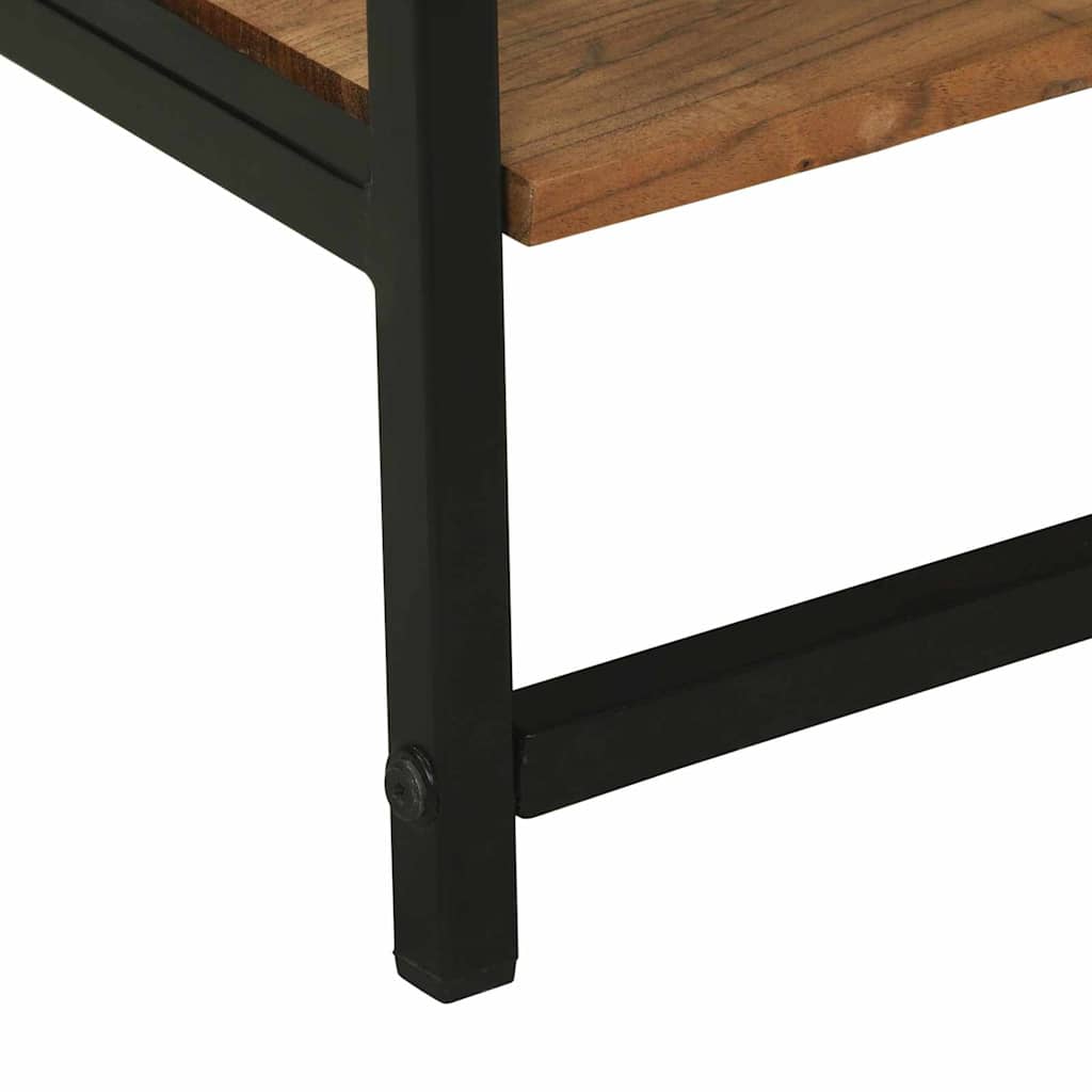 Kleiderständer Schwarz 60 x 45 x 180 cm Massivholz Akazie