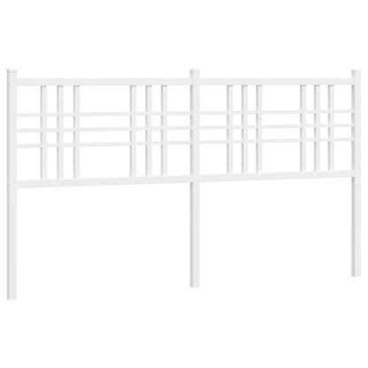 Ersatz-Kopfteil Metall Weiß 160 cm