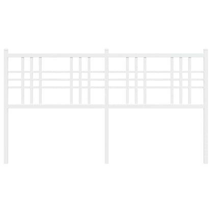Ersatz-Kopfteil Metall Weiß 160 cm