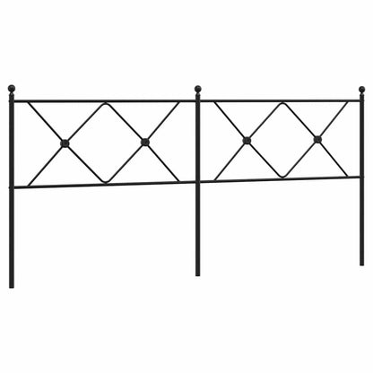 Ersatz-Kopfteil Metall Schwarz 180 cm