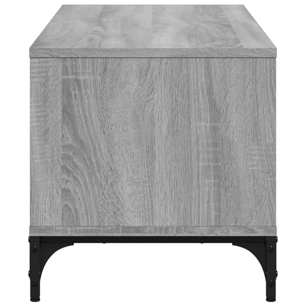 Meuble TV gris Sonoma 102x40x41 cm en bois et acier
