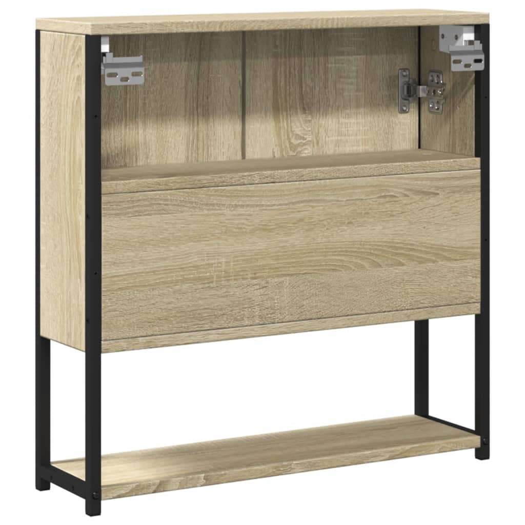 Armoire de toilette avec miroir chêne Sonoma 60x16x60 cm matériau bois