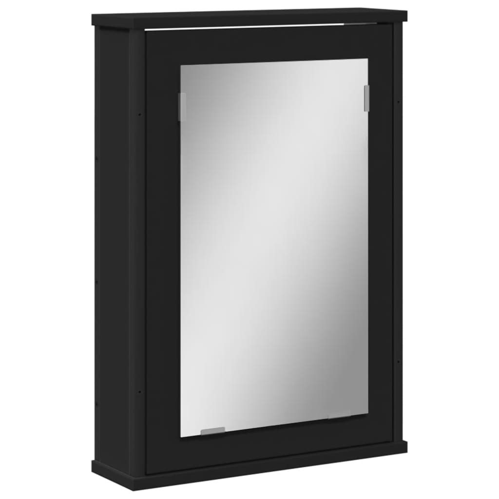 Bad-Spiegelschrank Schwarz 42x12x60 cm Holzwerkstoff