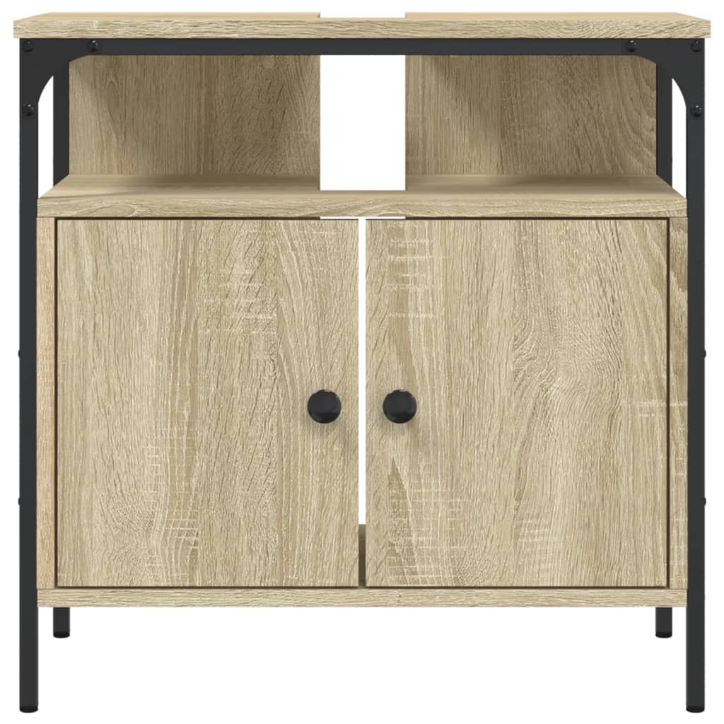 Meuble vasque en chêne Sonoma 60x30x60 cm en bois