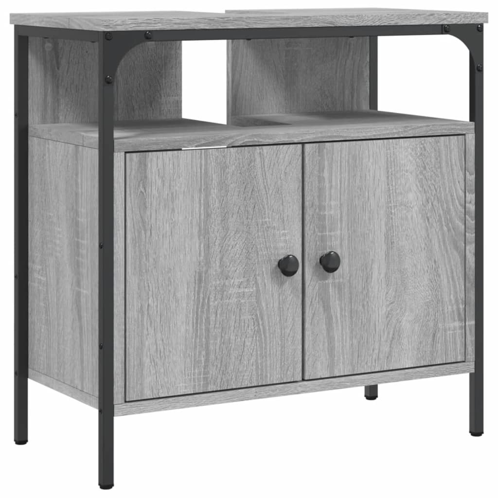 Meuble vasque Sonoma gris 60x30x60 cm en bois