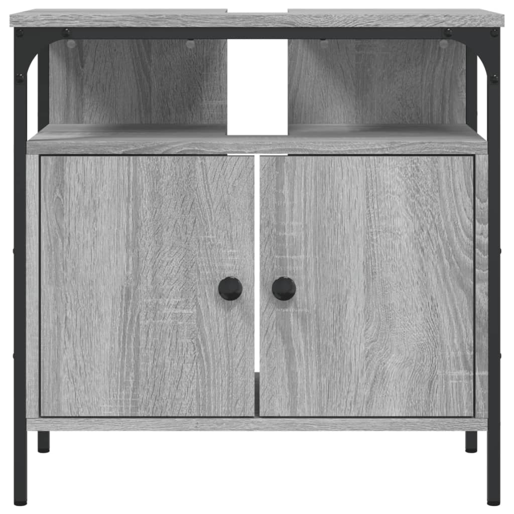 Meuble vasque Sonoma gris 60x30x60 cm en bois