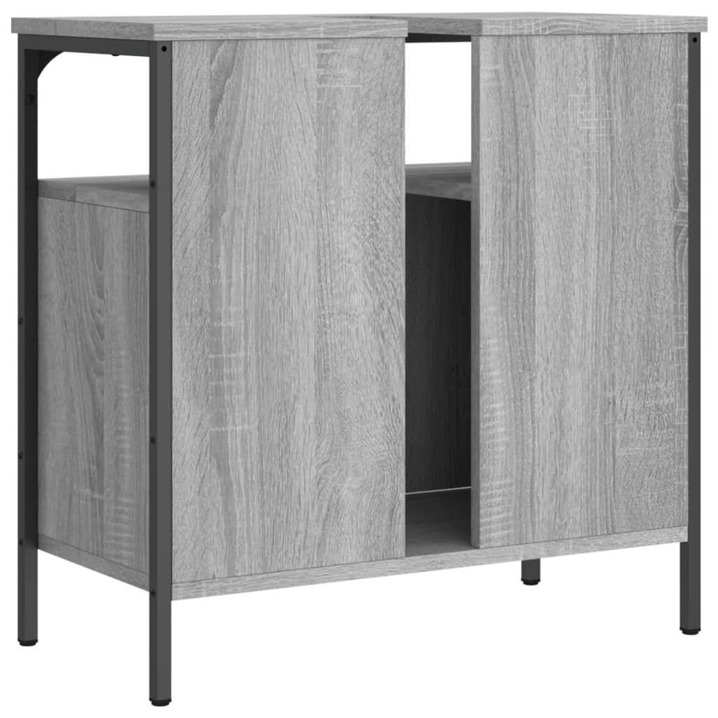 Meuble vasque Sonoma gris 60x30x60 cm en bois