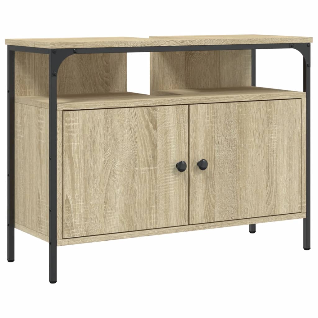 Meuble vasque en chêne Sonoma 80x30x60 cm en bois