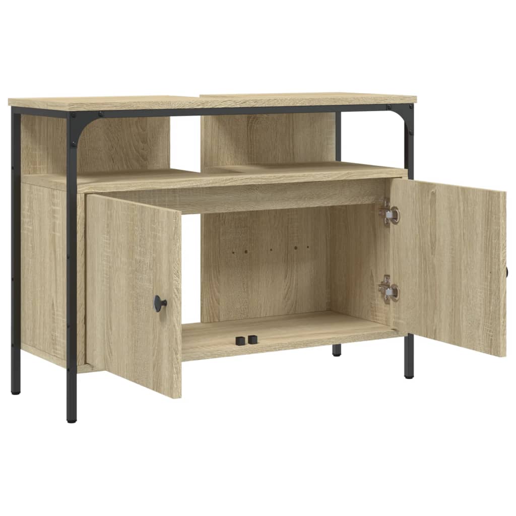 Meuble vasque en chêne Sonoma 80x30x60 cm en bois