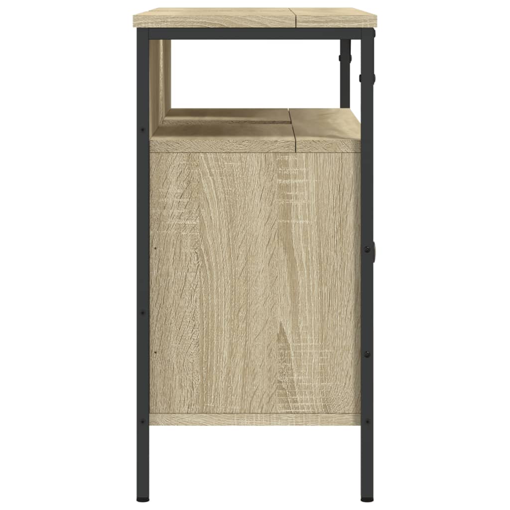 Meuble vasque en chêne Sonoma 80x30x60 cm en bois