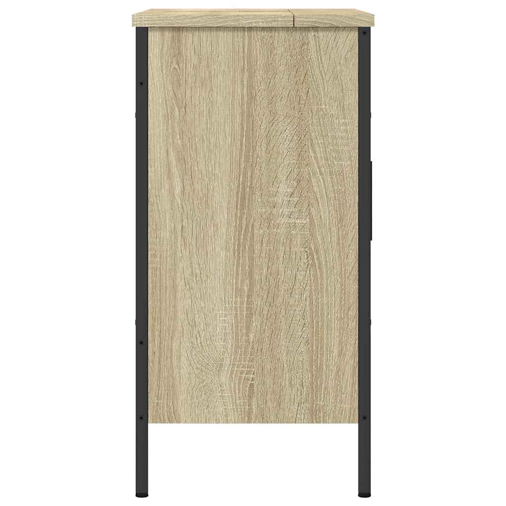 Waschbeckenunterschrank Sonoma-Eiche 60x30x60 cm Holzwerkstoff