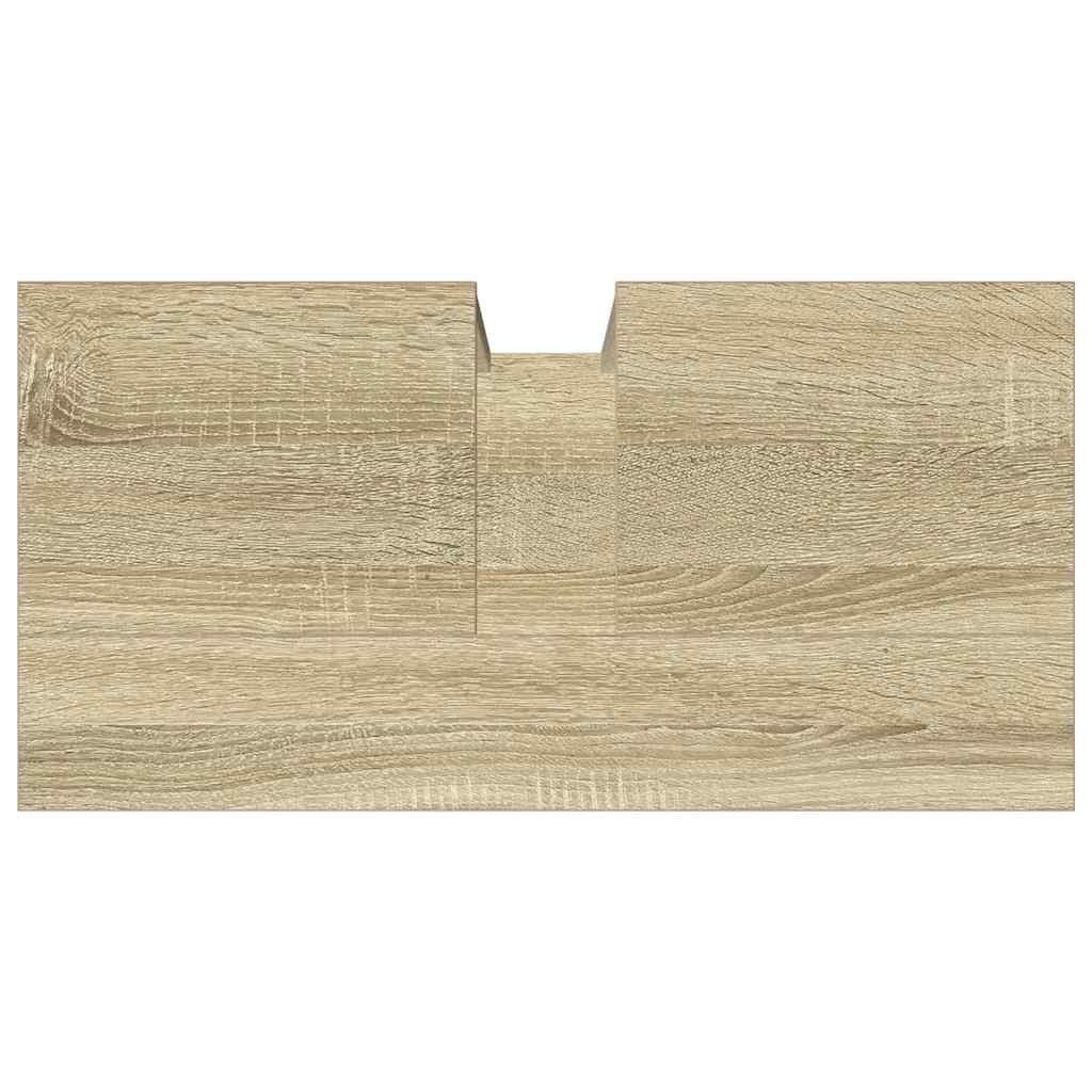 Waschbeckenunterschrank Sonoma-Eiche 60x30x60 cm Holzwerkstoff