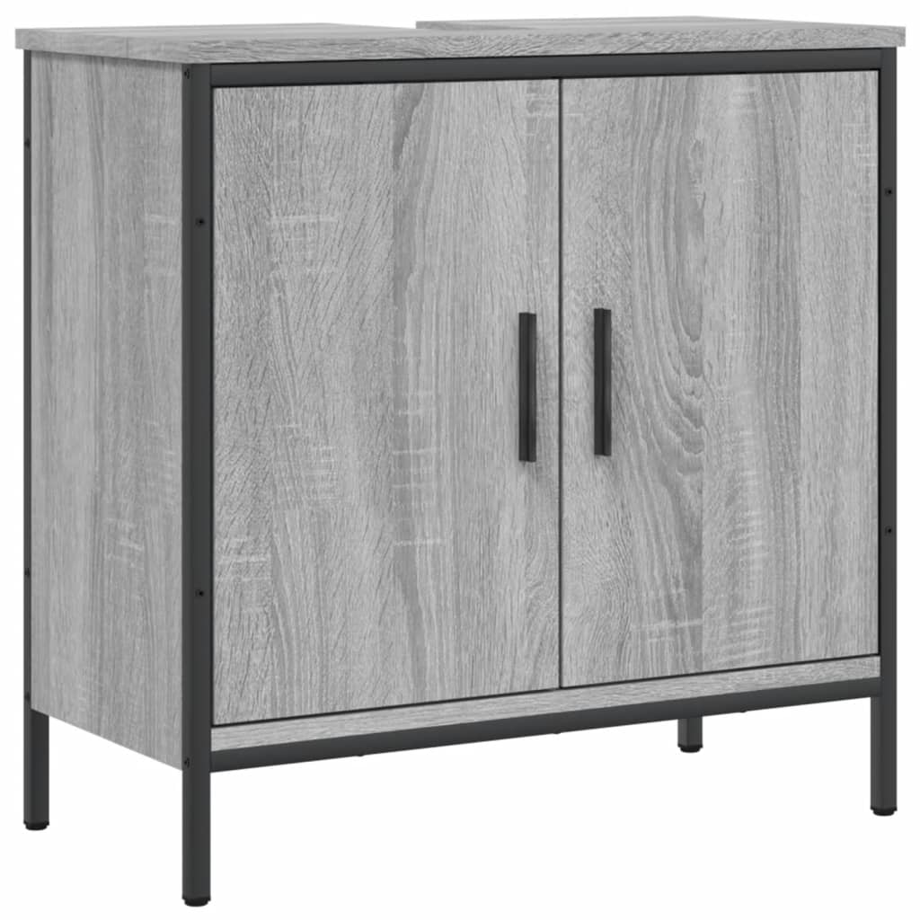 Meuble vasque Sonoma gris 60x30x60 cm en bois