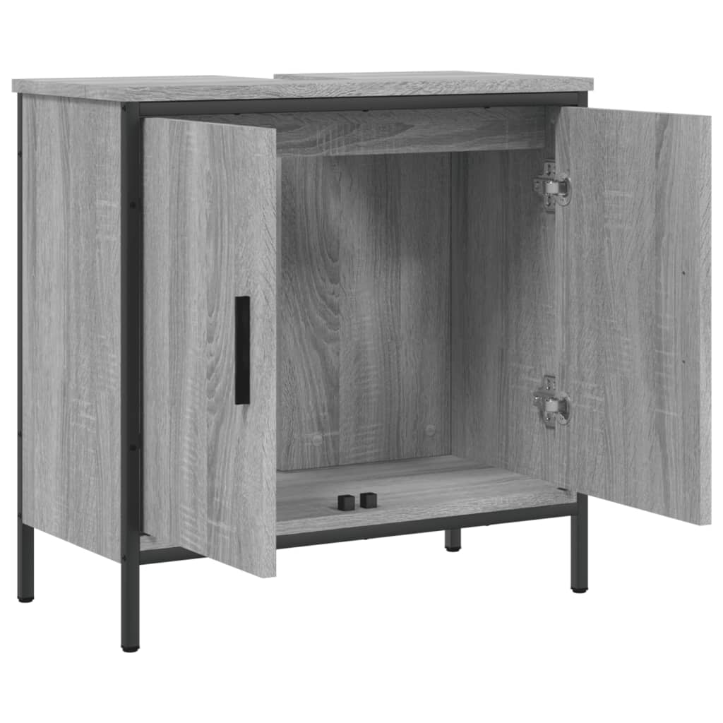 Meuble vasque Sonoma gris 60x30x60 cm en bois