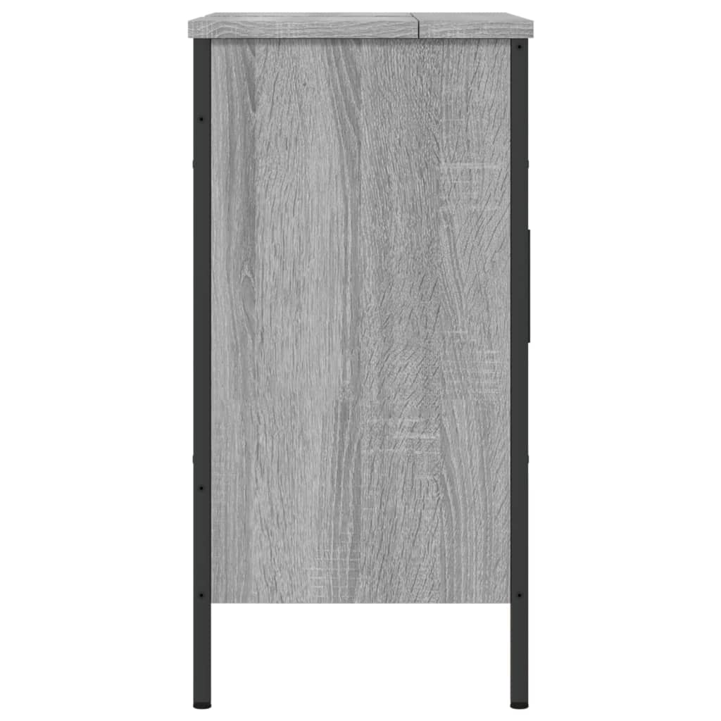 Waschbeckenunterschrank Grau Sonoma 60x30x60 cm Holzwerkstoff