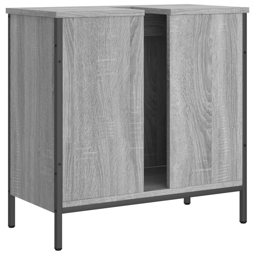 Meuble vasque Sonoma gris 60x30x60 cm en bois