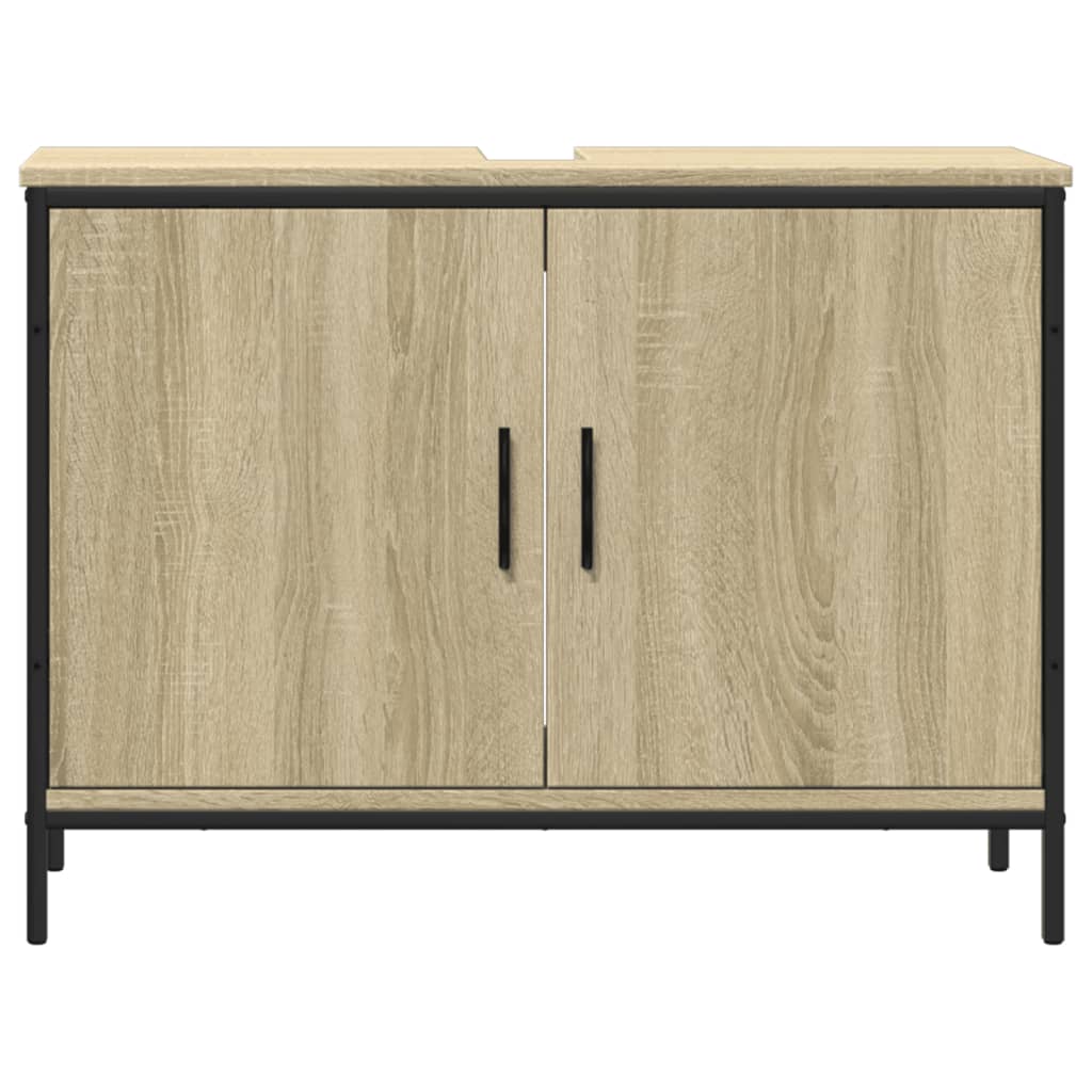 Meuble vasque en chêne Sonoma 80x30x60 cm en bois