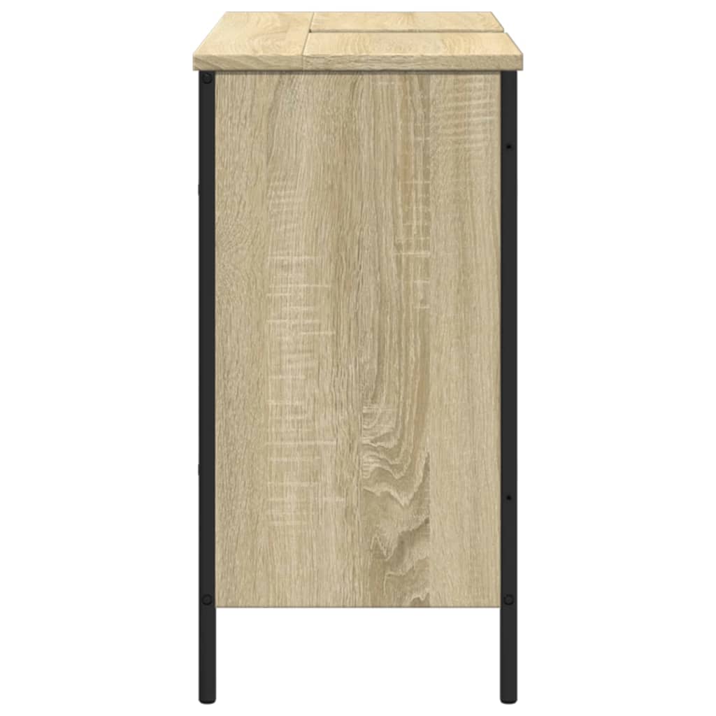 Meuble vasque en chêne Sonoma 80x30x60 cm en bois