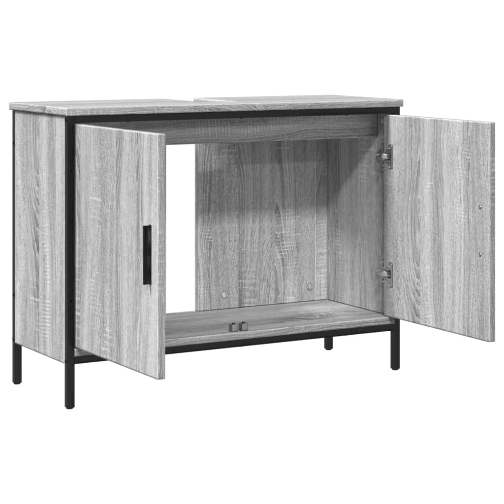 Meuble vasque Sonoma gris 80x30x60 cm en bois