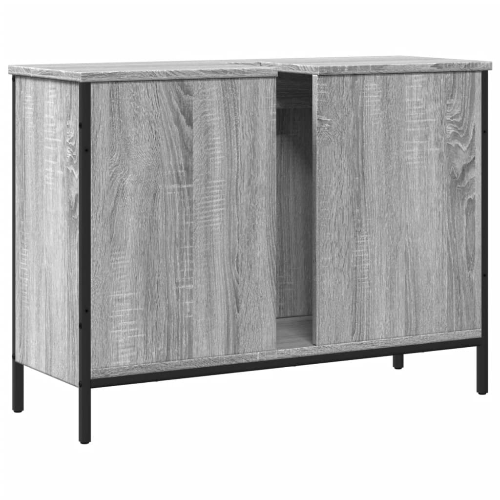 Meuble vasque Sonoma gris 80x30x60 cm en bois