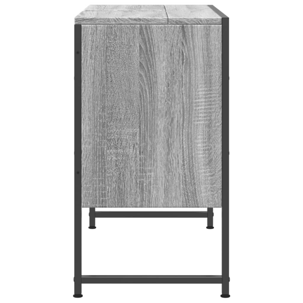 Meuble vasque Sonoma gris 80x33x60 cm en bois