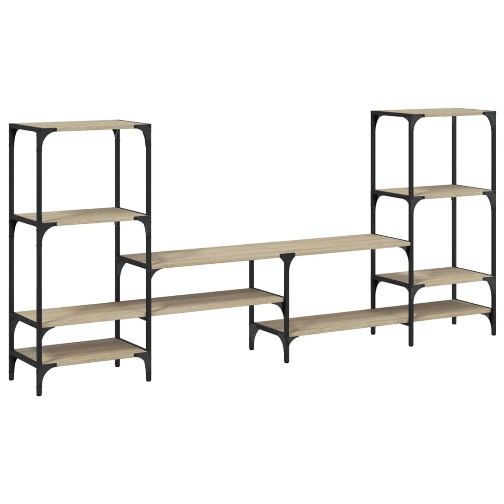 Meuble TV chêne Sonoma 206,5x28,5x95 cm matériau bois