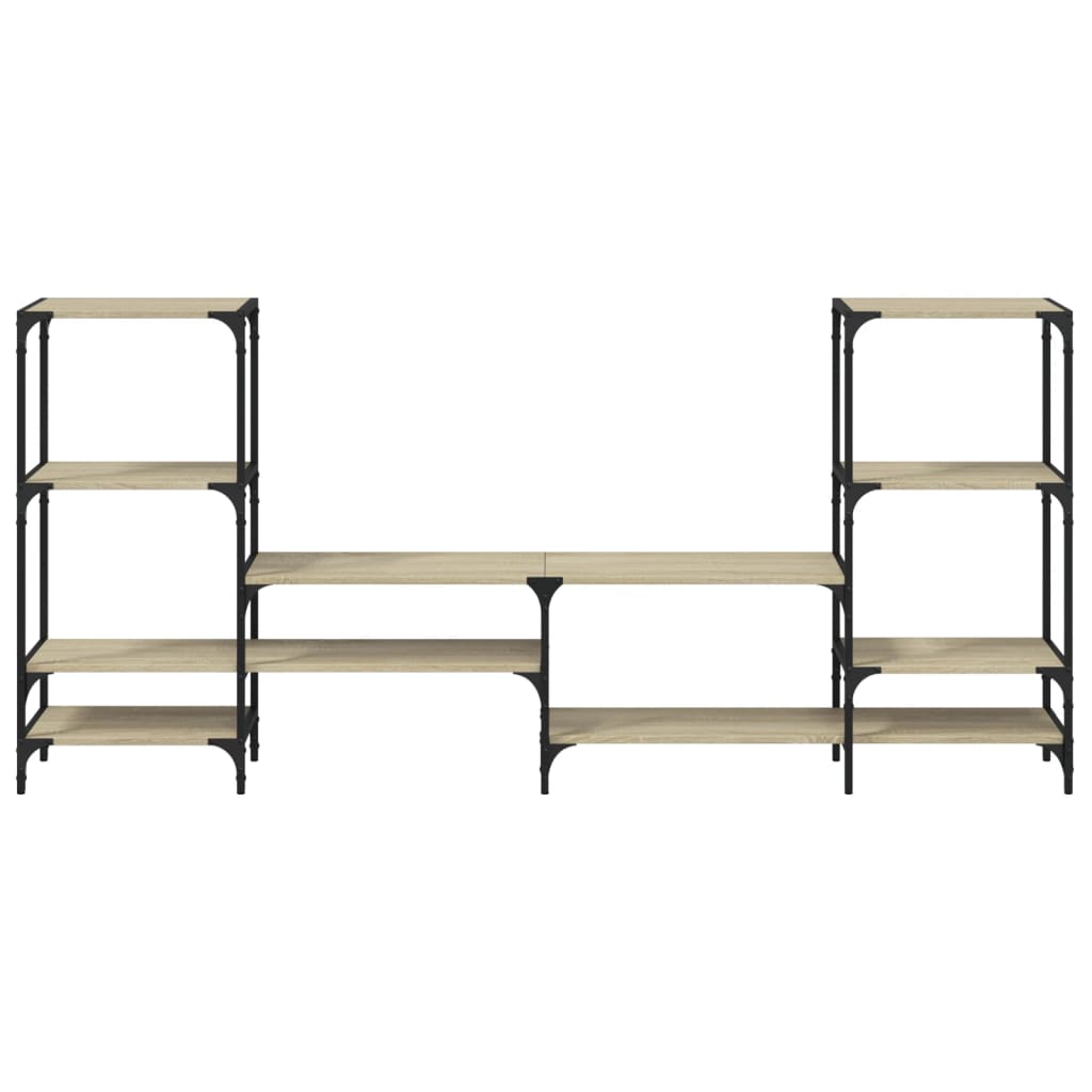 Meuble TV chêne Sonoma 206,5x28,5x95 cm matériau bois