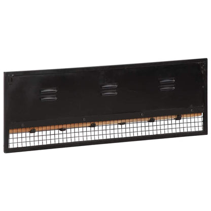 Wandgarderobe 90x11x30 cm Massivholz Mango