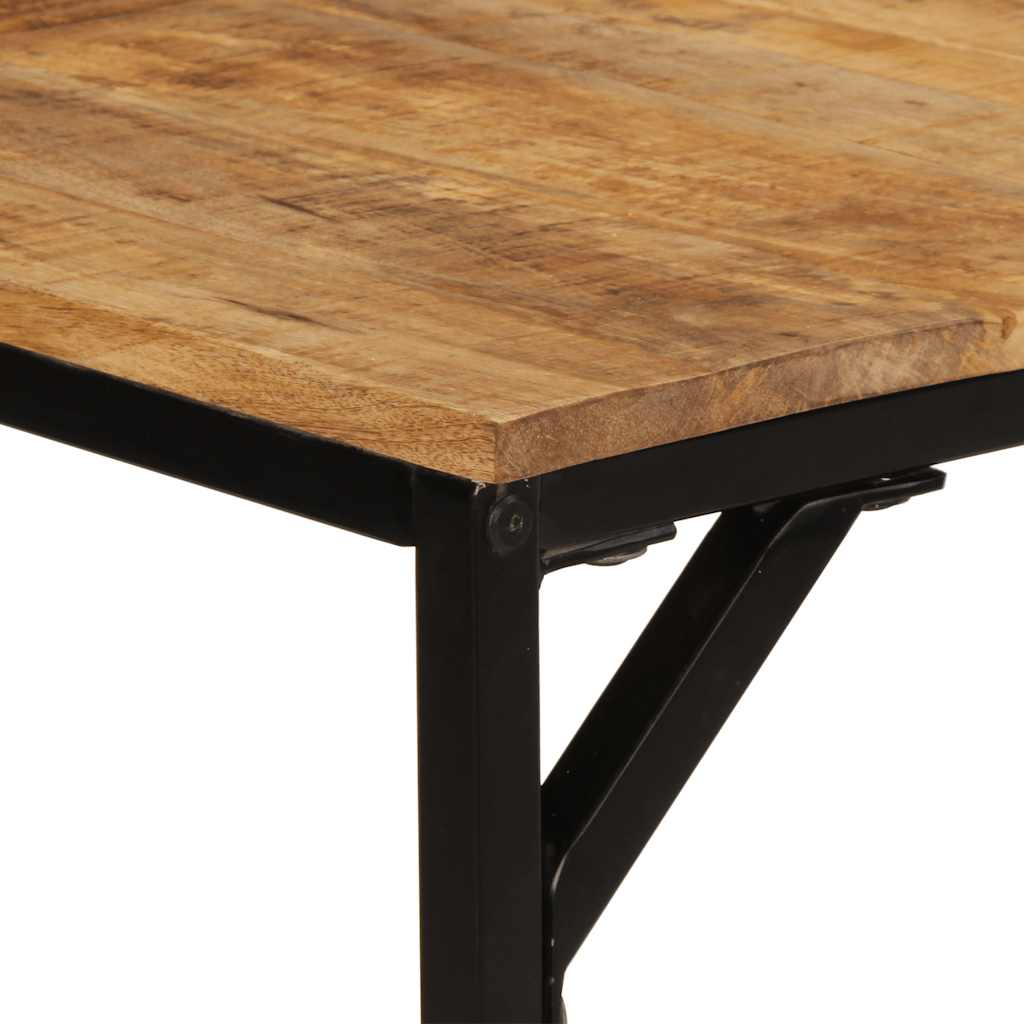 Esstisch 140x70x75 cm Raues Massivholz Mango