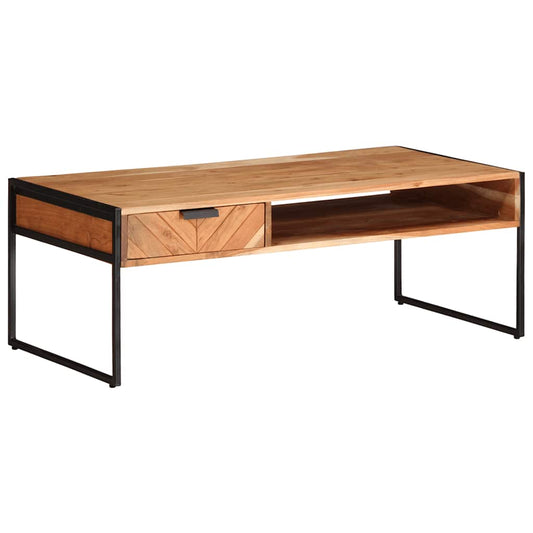 Table basse 110x55x40 cm en bois d'acacia massif