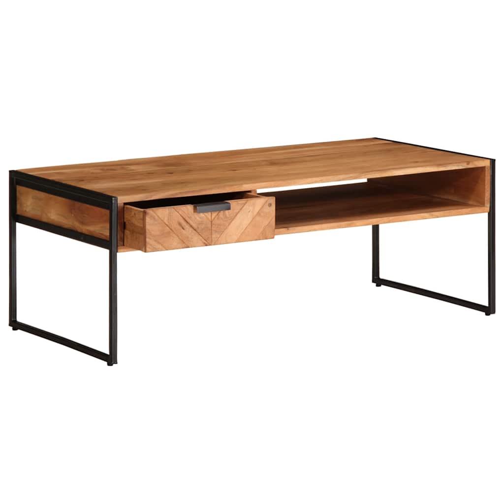 Table basse 110x55x40 cm en bois d'acacia massif