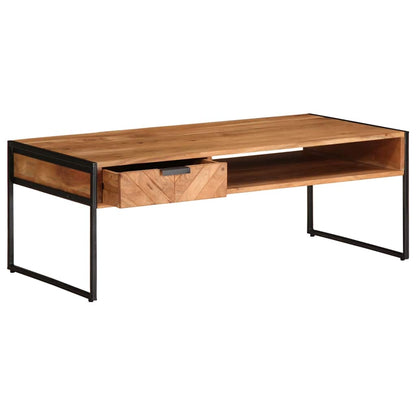 Couchtisch 110x55x40 cm Massivholz Akazie