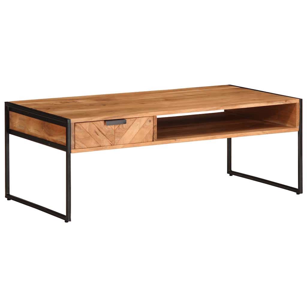 Couchtisch 110x55x40 cm Massivholz Akazie