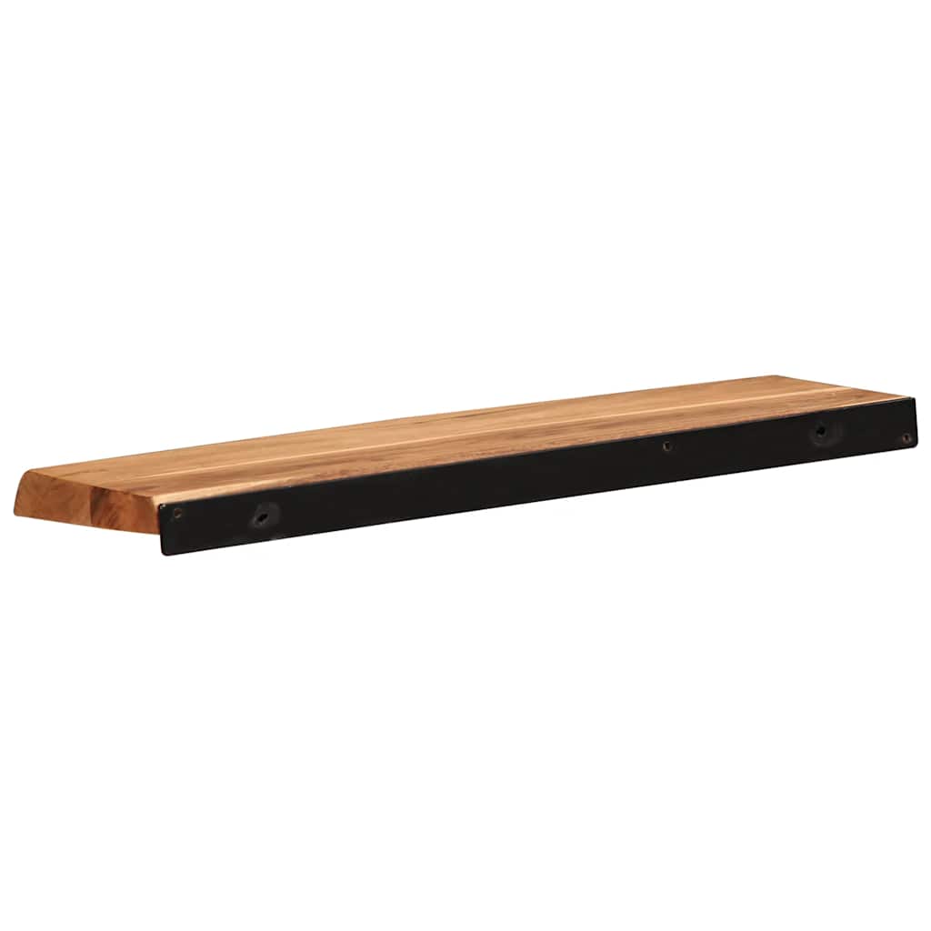 Wandregale 2 Stk. 60x20x3,5 cm Massivholz Akazie