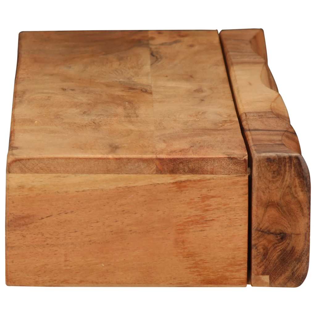 Wandregale 2 Stk. 80x17x8 cm Massivholz Akazie