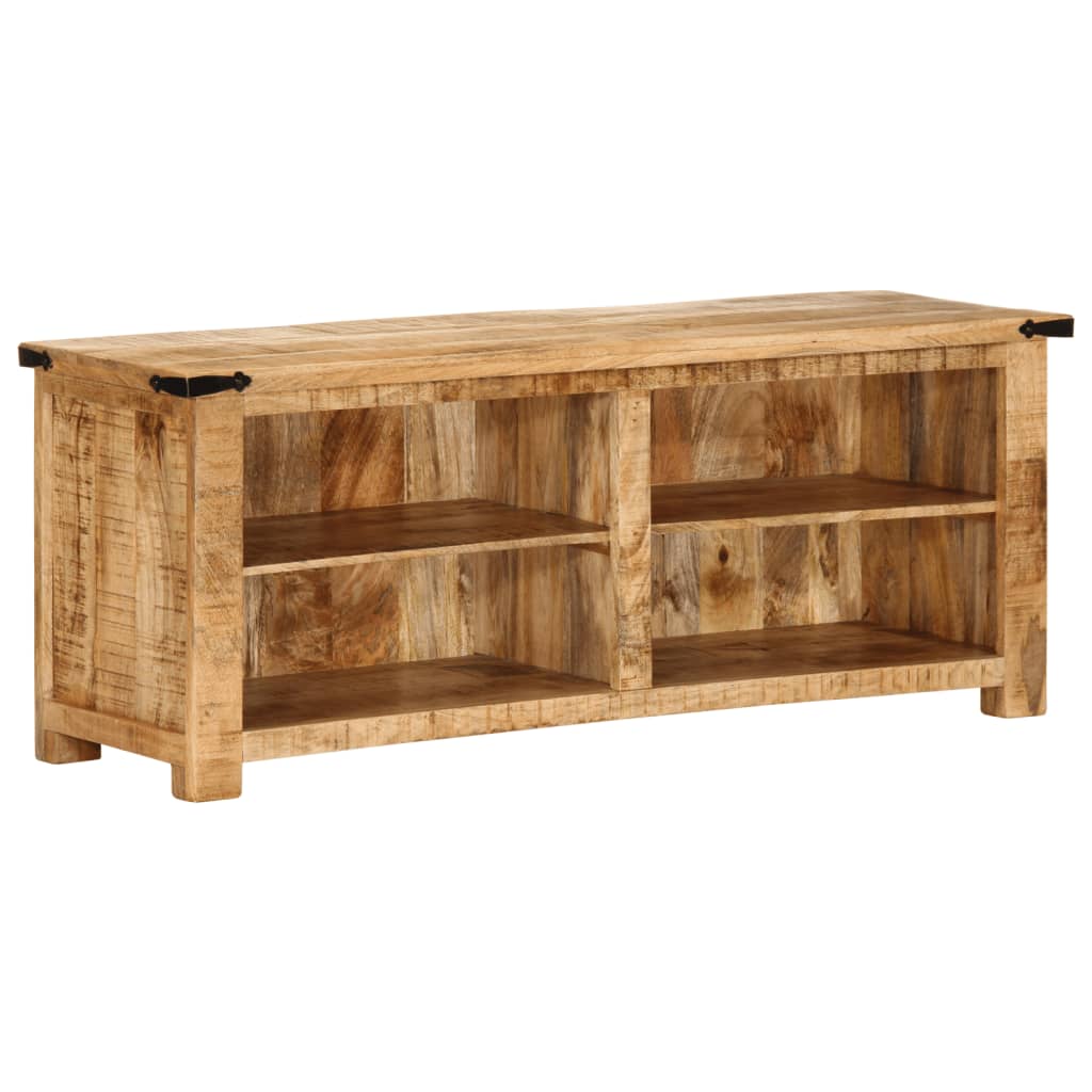 Meuble TV 110x35x40 cm en bois de manguier massif