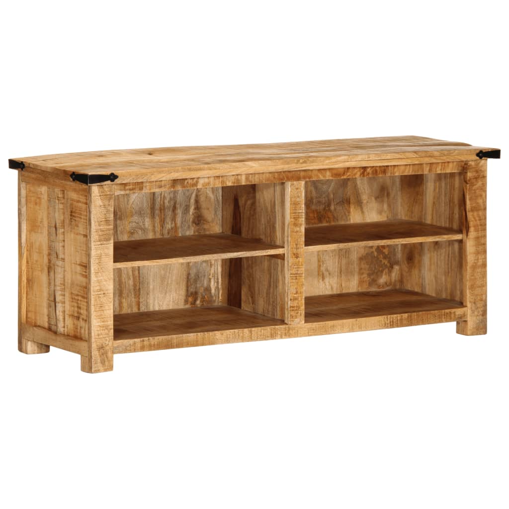 Meuble TV 110x35x40 cm en bois de manguier massif