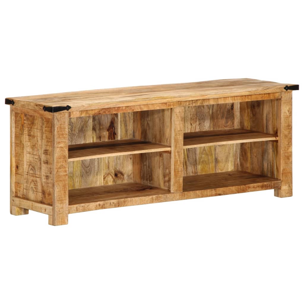 Meuble TV 110x35x40 cm en bois de manguier massif