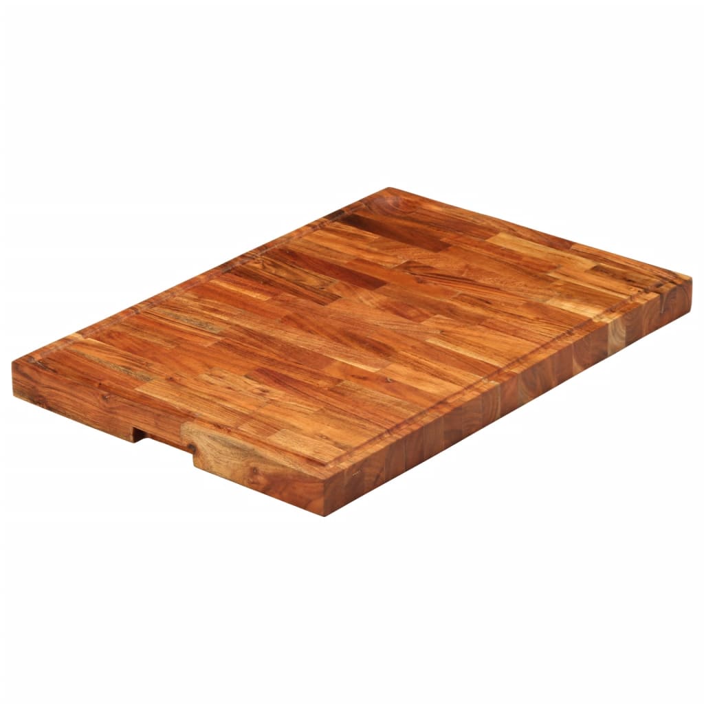Schneidebrett 60x42x4 cm Massivholz Akazie