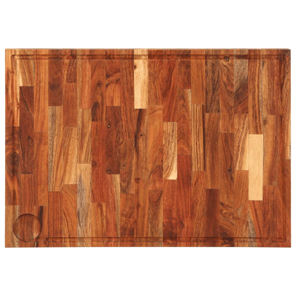 Schneidebrett 60x42x4 cm Massivholz Akazie