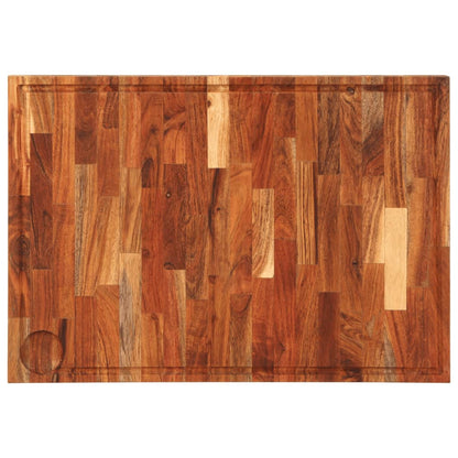 Schneidebrett 60x42x4 cm Massivholz Akazie