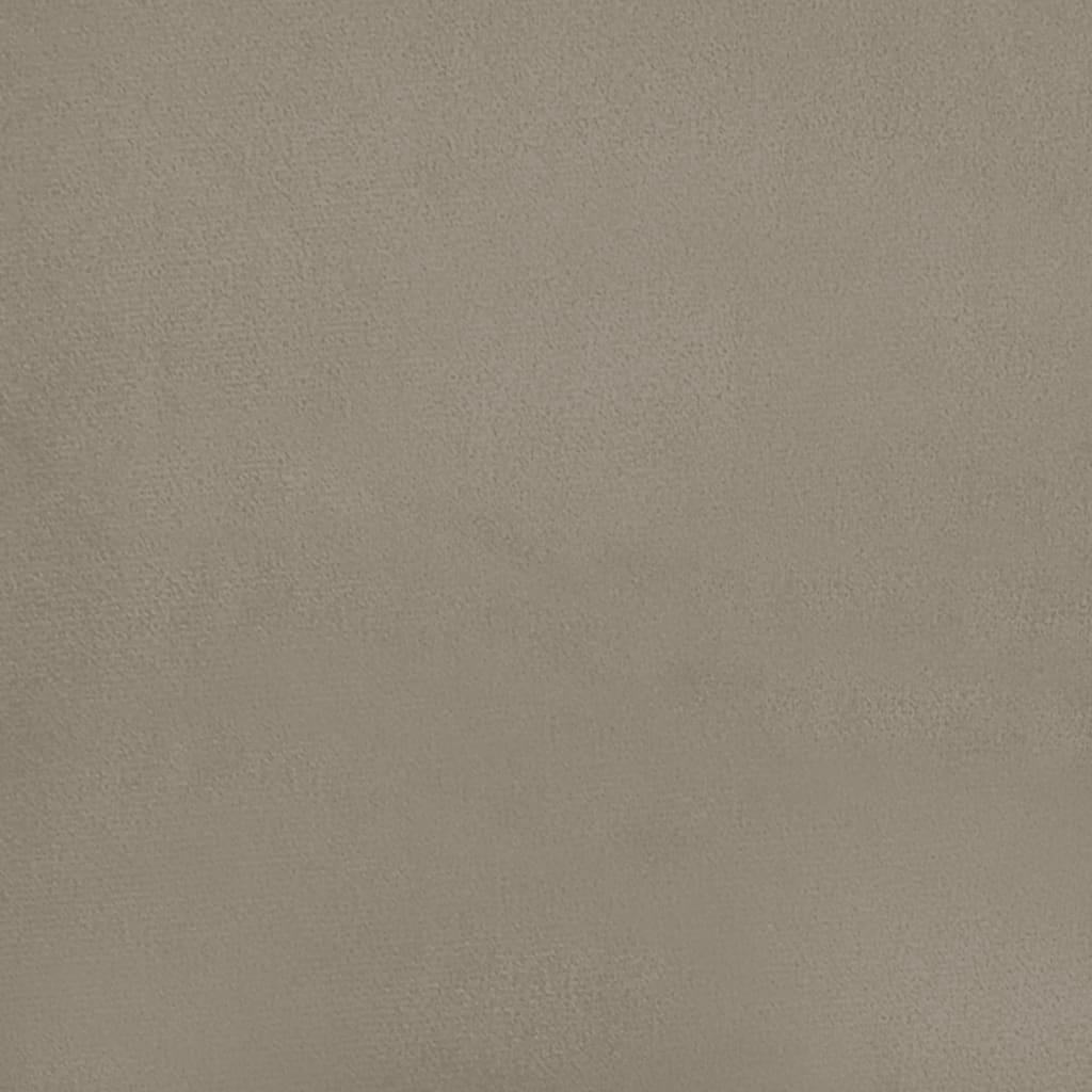 Canapé lit 2 places velours gris clair