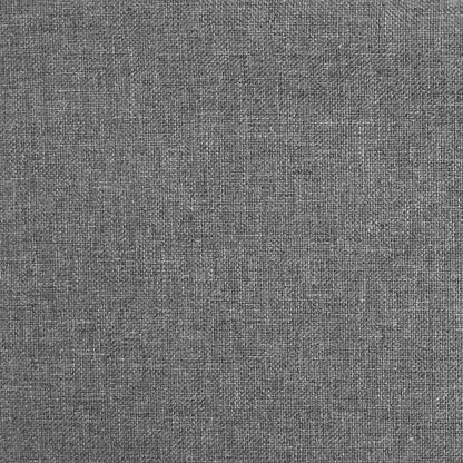 Schlafsofa 2-Sitzer mit 2 Kissen Hellgrau Stoff
