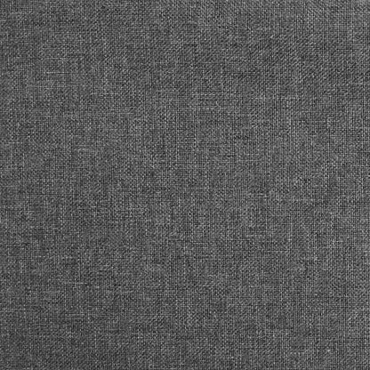 Schlafsofa 2-Sitzer mit 2 Kissen Dunkelgrau Stoff