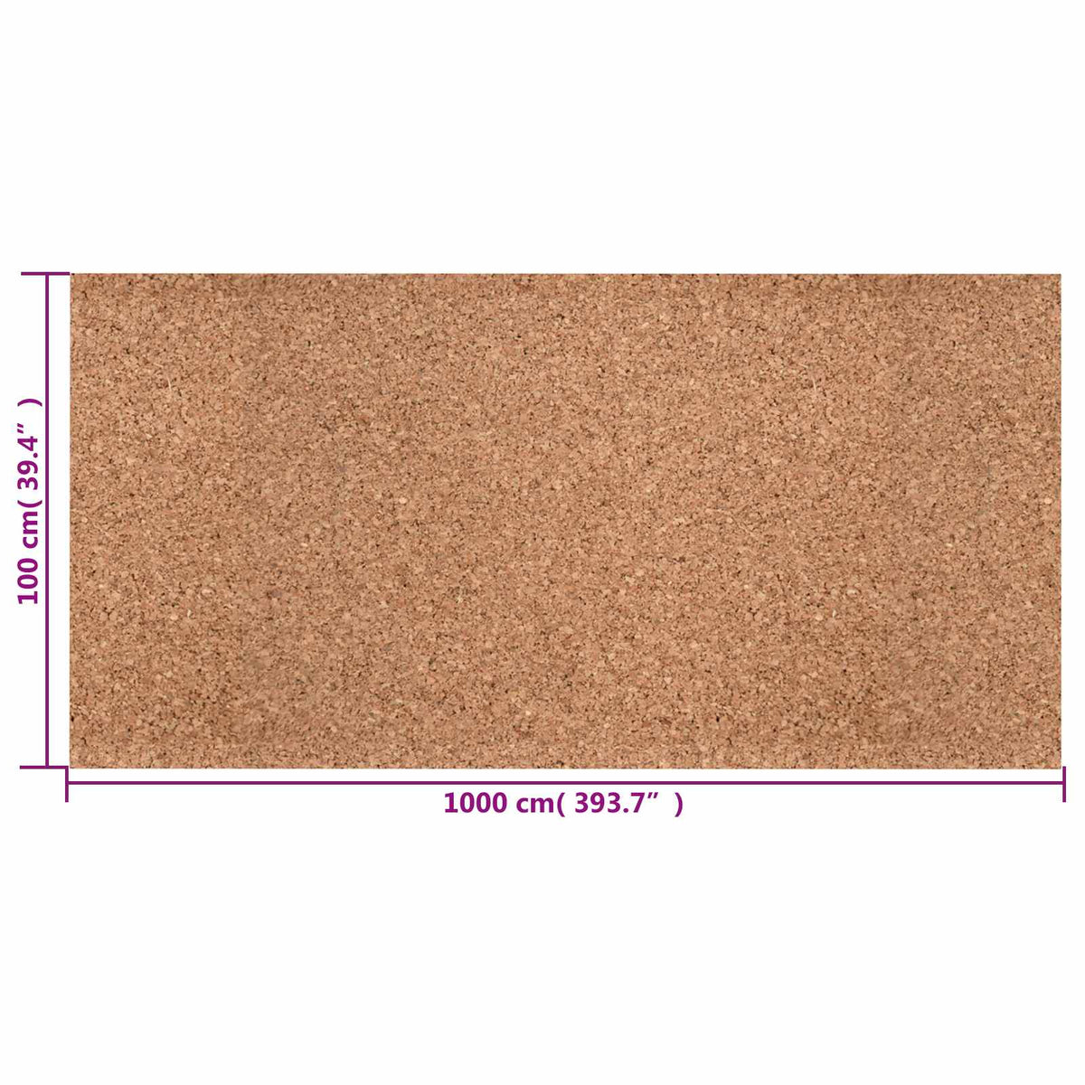 Korkrolle Braun 100 x 1000 x 0,5 cm Kork