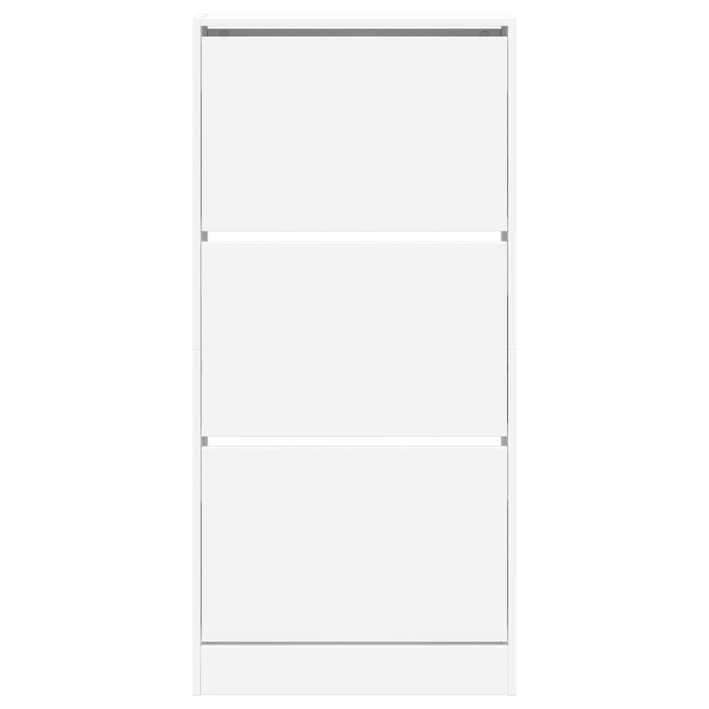 Schuhschrank Weiß 60x21x125,5 cm Holzwerkstoff