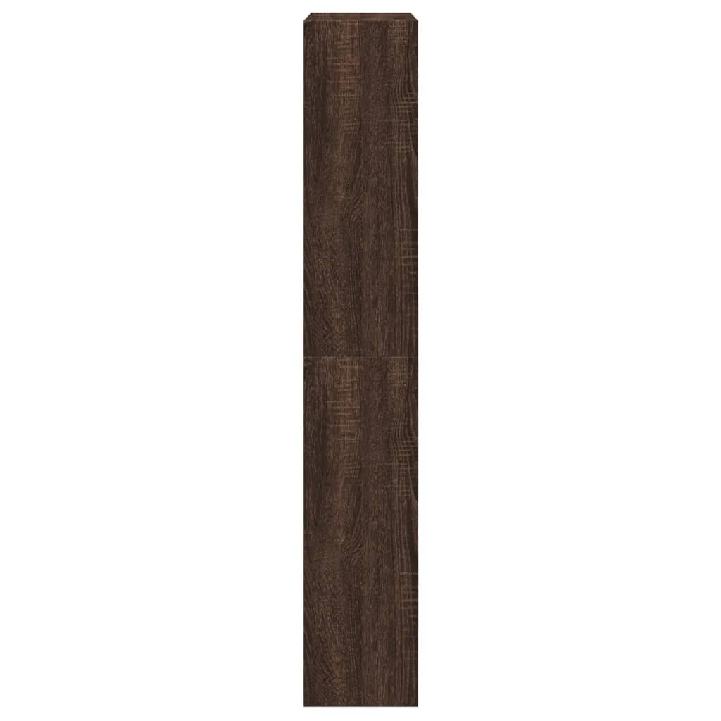 Schuhschrank Braun Eichen-Optik 60x21x125,5 cm Holzwerkstoff
