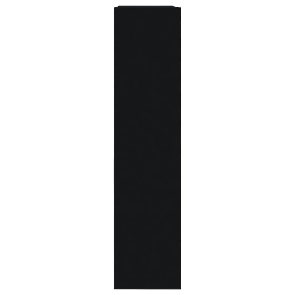 Schuhschrank Schwarz 80x21x87,5 cm Holzwerkstoff