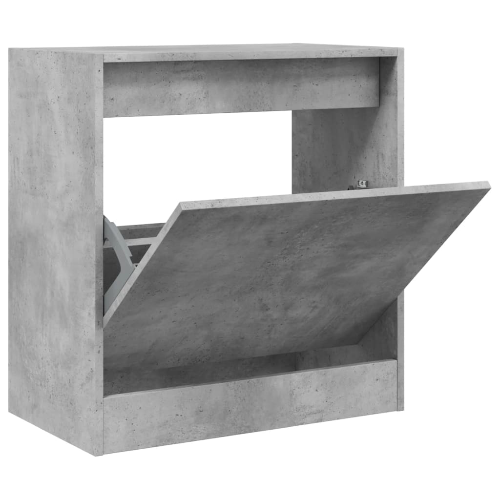 Shoe Cabinet Concrete Grey 60x34x63.5 cm Wood Material