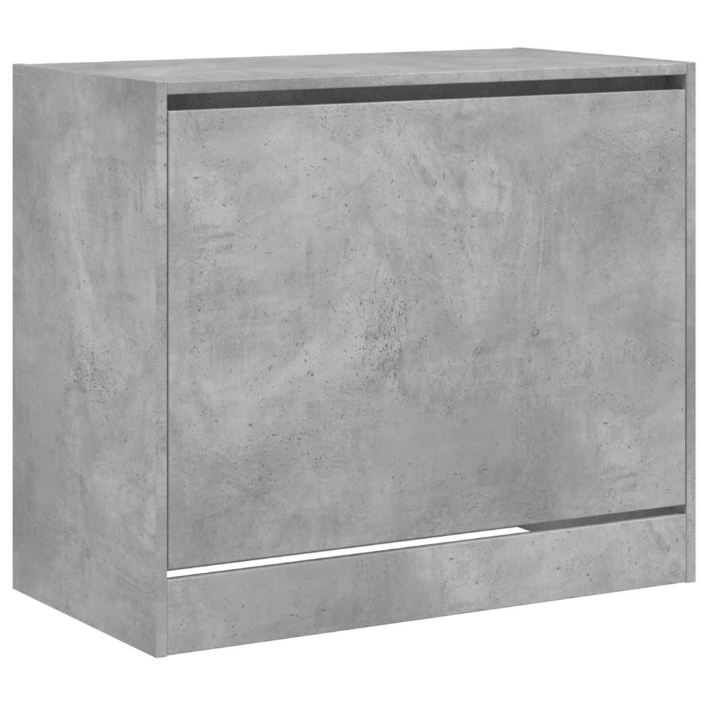 Shoe Cabinet Concrete Grey 80x42x69 cm Wood Material